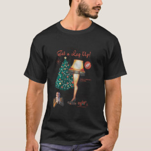T-shirt Lampe de jambe rétro publicitaire pour A Christmas