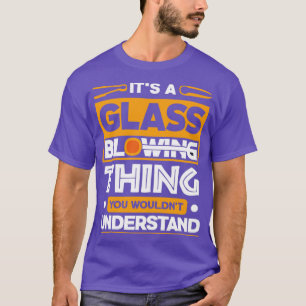 T-shirt Lampe En Verre Qui Travaille Son Un Verre Qui Bril