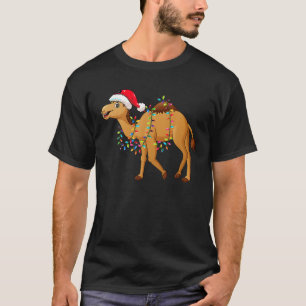 T-shirt Lampes de Noël Camion Porter Noël Casquette Drôle 