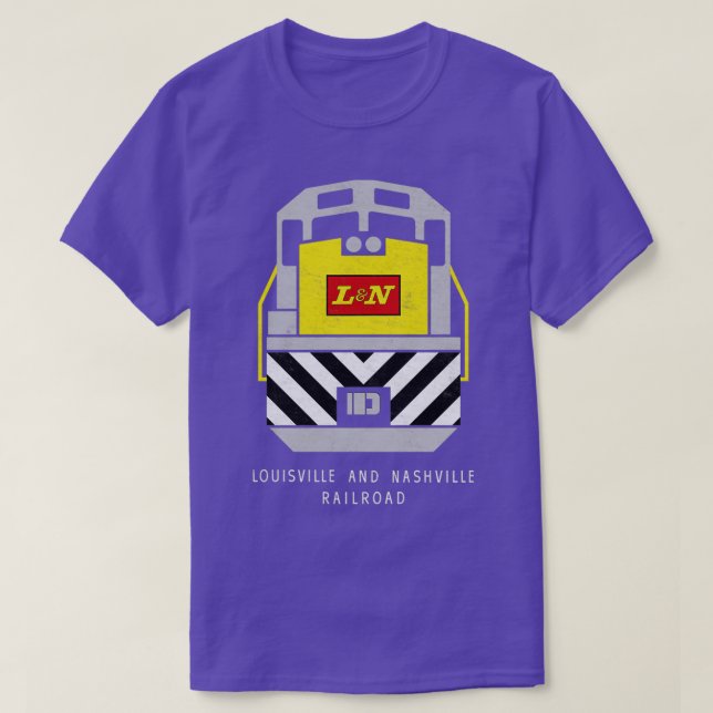 T-shirt LampN Louisville amp Nashville Train ferroviaire E (Design devant)