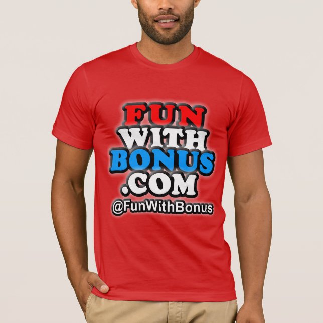 T-shirt L'amusement avec la bonification - @FunWithBonus - (Devant)