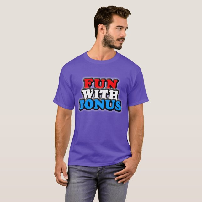 T-shirt L'amusement avec la bonification - logo - un a (Devant entier)