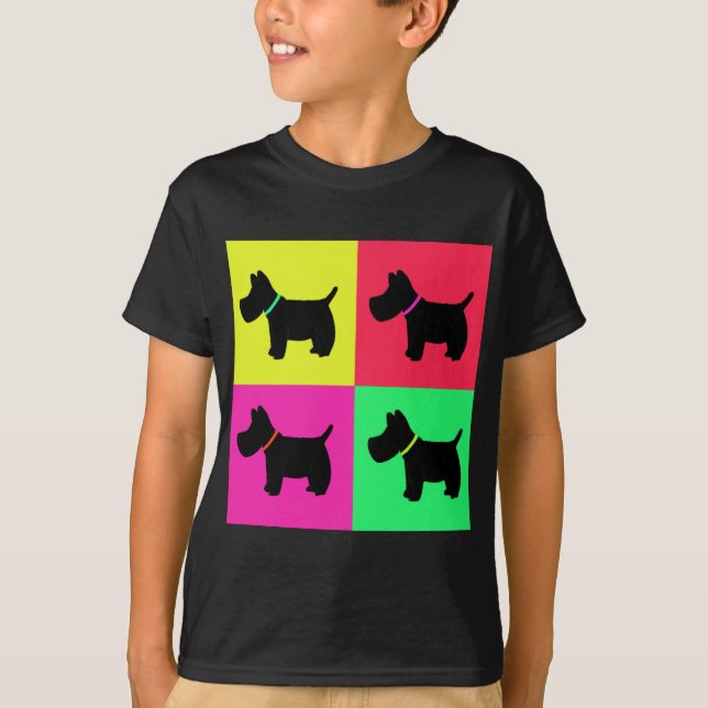 T-shirt L'amusement de Terrier imprime v2 (Devant)