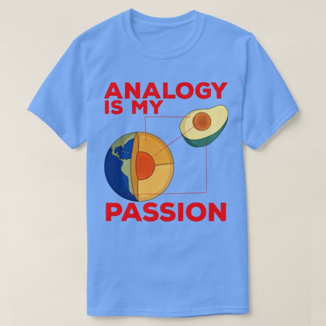 T-shirt L'analogie est ma passion (Design devant)