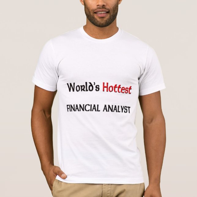 T-shirt L'analyste le plus chaud des mondes (Devant)