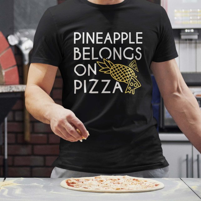 T-shirt L'Ananas Appartient À La Pizza (Créateur téléchargé)