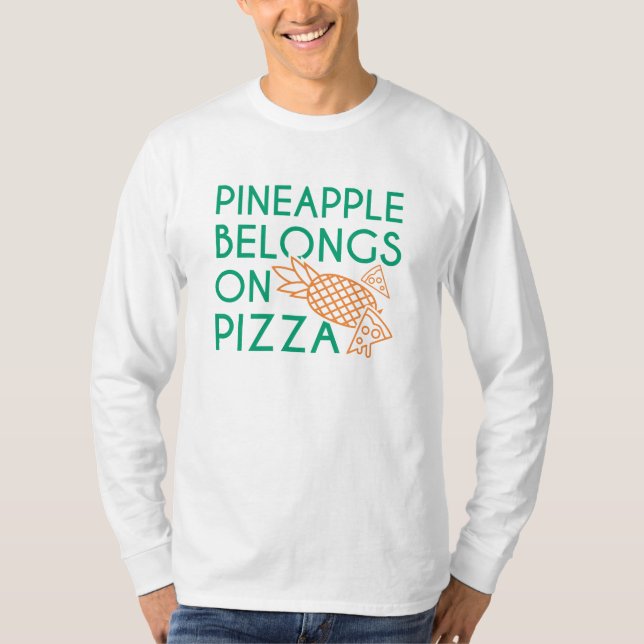 T-shirt L'Ananas Appartient À La Pizza (Devant)