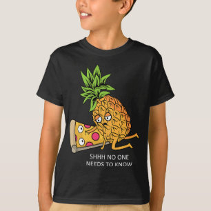 T-shirt L'ananas Appartient sur Pizza Lover amusant jeu de