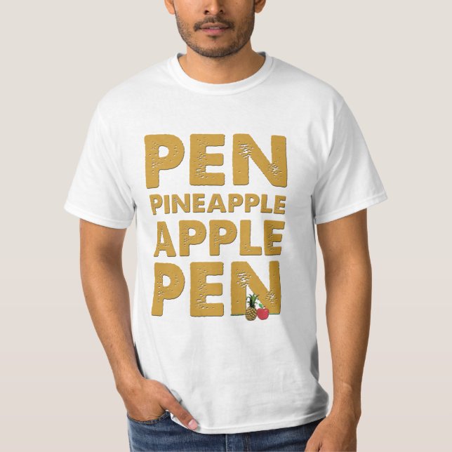 T-shirt L'ananas Apple de stylo parquent la chemise - (Devant)