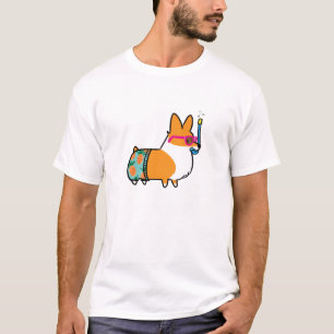 T-shirt L'ananas de corgi d'été court-circuite la chemis