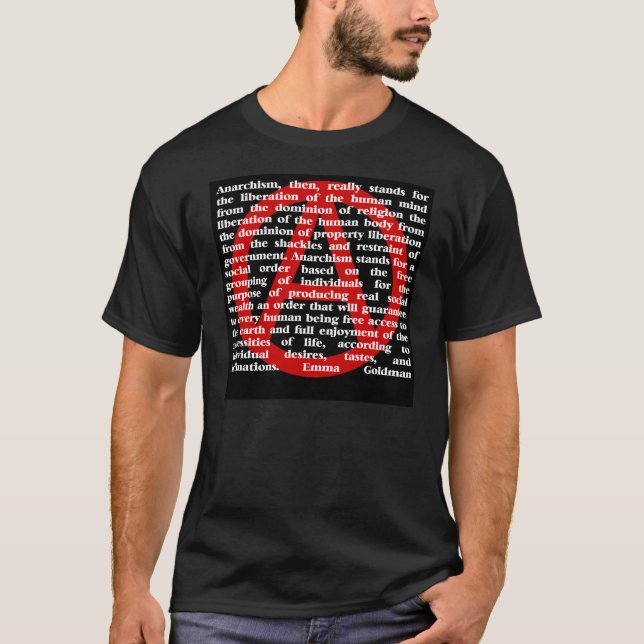 T-shirt L'anarchisme est citation (Devant)