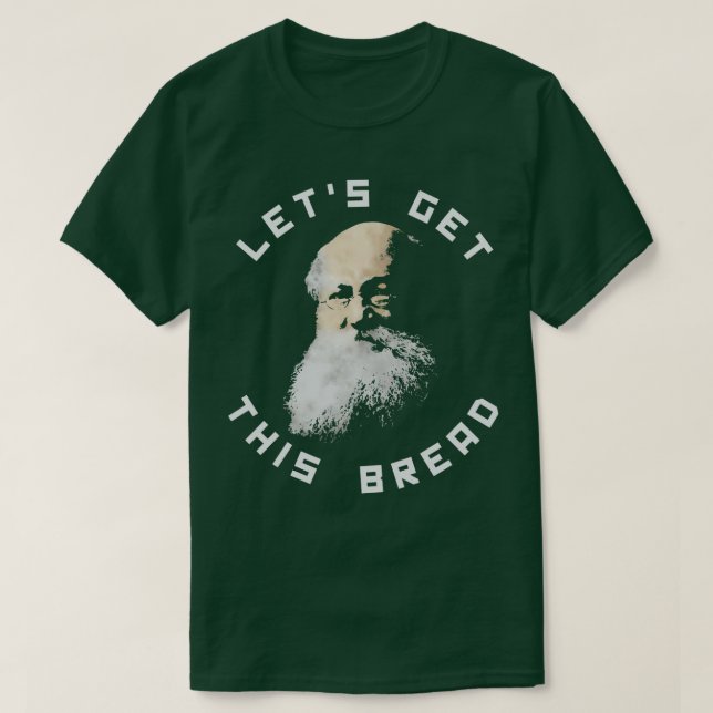 T-shirt L'Anarchiste Kropotkin Lit Ce Pain (Design devant)