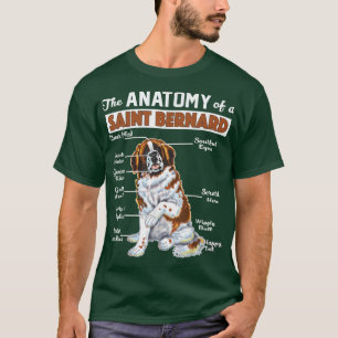 T-shirt L'anatomie d'une chemise Saint BernardFunny