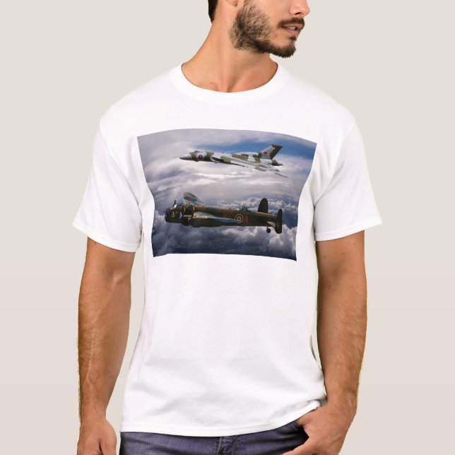 T-shirt Lancaster et Vulcan XH558 (Devant)