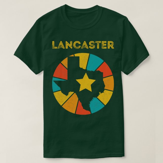 T-shirt Lancaster Texas Vintage Souvenir déshabillé 1 (Design devant)