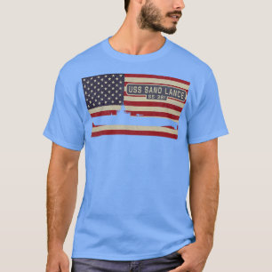 T-shirt Lance de sable SS381 Sous-marin Vintage en détress