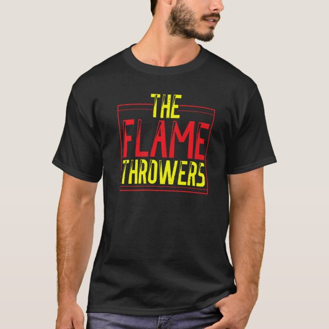 T-shirt Lance-flammes  Flamethrower Brûlure chaude (Devant)