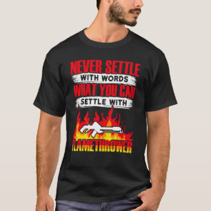 T-shirt Lance-flammes Lance-flammes Brûlure chaude