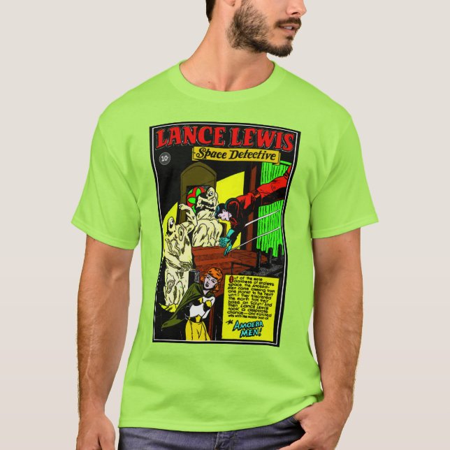 T-shirt Lance Lewis, 1940 : T-Shirt, inspecteur spatial (Devant)