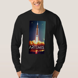 T-shirt Lancement d'Artemis SLS Fusée Lunaire Orbite Espac