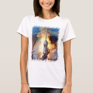 T-shirt Lancement de la fusée d'atterrissage sur la Lune d