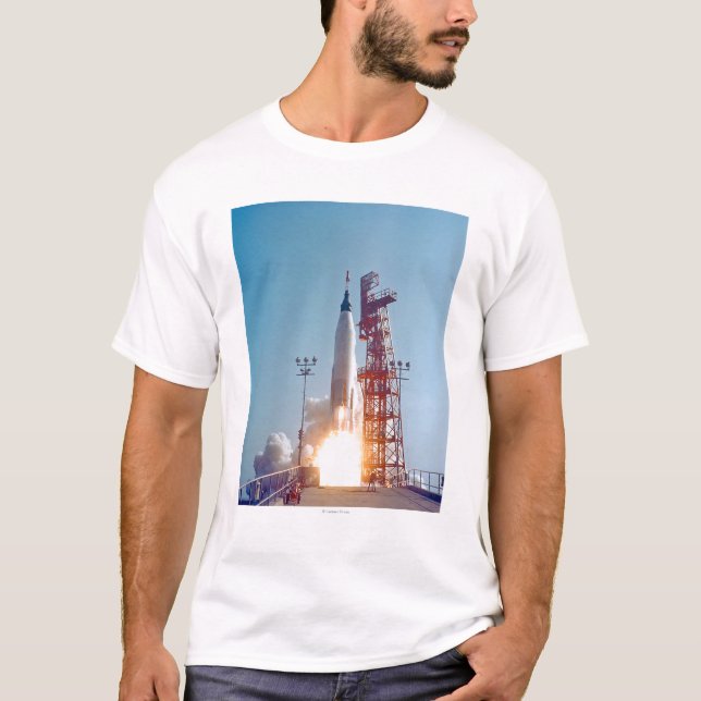 T-shirt Lancement de Mercury MA-9 de projet, foi 7 (Devant)