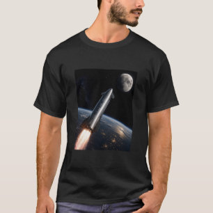 T-shirt Lancement de SpaceX Starship   Fusée réutilisable