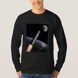 T-shirt Lancement de SpaceX Starship Fusée réutilisable