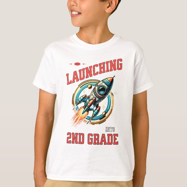 T-shirt Lancement en 2e année - Retour à l'école  (Devant)