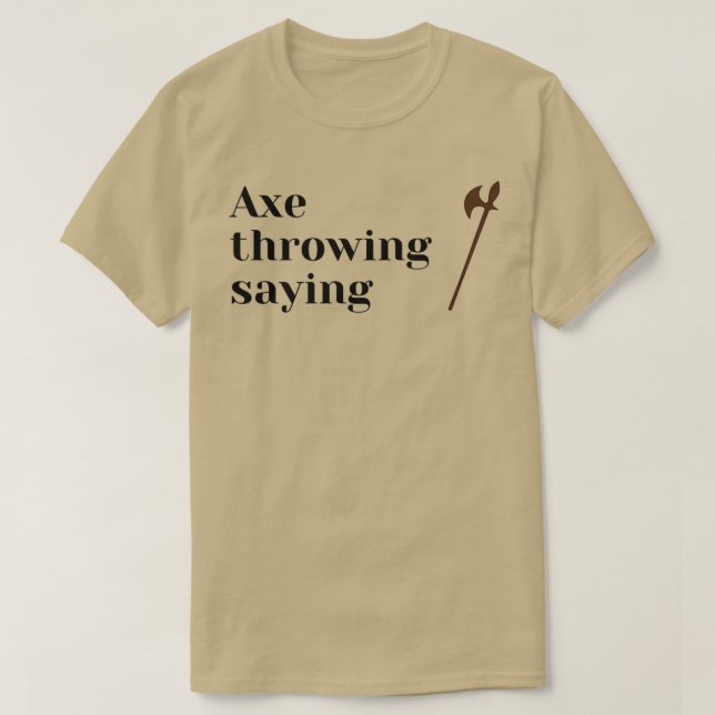 T-shirt lancer de hache dire 67 (Design devant)