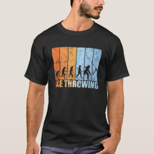 T-shirt Lancer de hache évolution lancer de hachette rétro