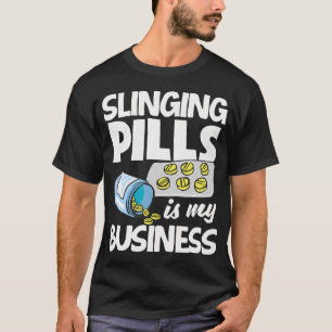 T-shirt Lancer des pilules est mon métier Pha pharmacien d