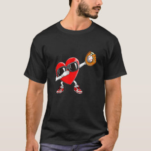 T-shirt Lanceur de baseball vintage de la Saint-Valentin B
