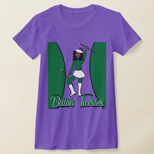 T-Shirt Lanceur de Bâton / Vert (Poser)