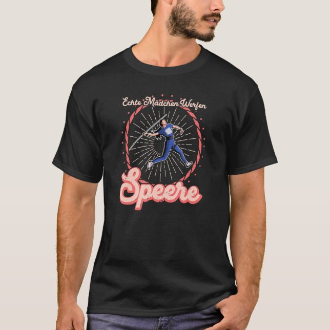 T-shirt Lanceur de javelot Lancer de javelot Athlétisme Sp (Devant)