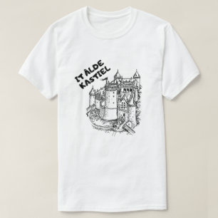 T-shirt L'ancien château en frison - il âlde kastiel