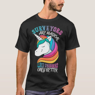 T-shirt Land Surveyor comme Unicorns