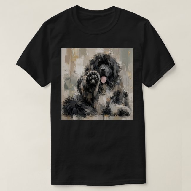 T-shirt Landseer Abstrait (Design devant)