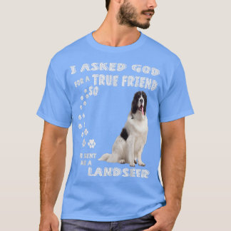 T-shirt Landseer Newfoundland Saying Mom Dad Print, Newfie