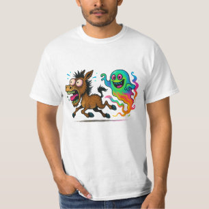 T-shirt L'âne court d'un fantôme idiot