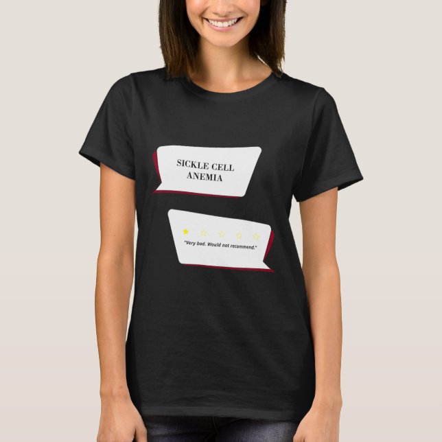 T-shirt L'Anémie Des Cellules De Faucille Revoit Très Mauv (Devant)
