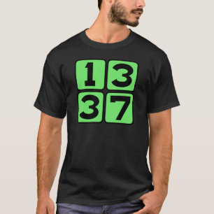 T-shirt Langage 1337 Leet Leetspeak Eleet Internet Meme