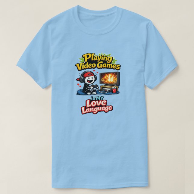 T-shirt Langage de l'amour (Design devant)