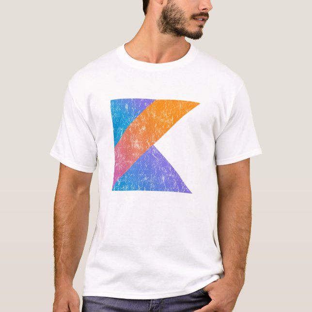 T-shirt Langage de programmation vintage de Kotlin (Devant)