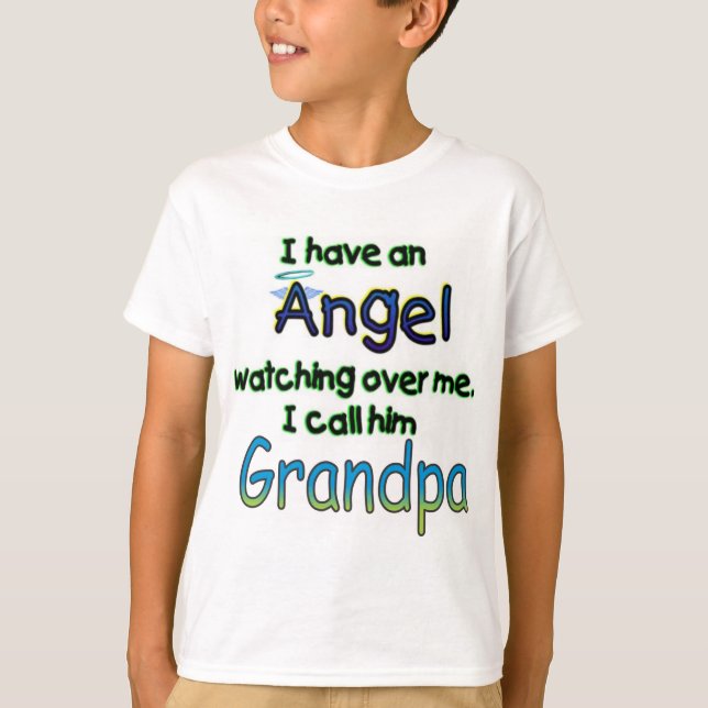 T-SHIRT L'ANGE A APPELÉ GRANDPA (Devant)