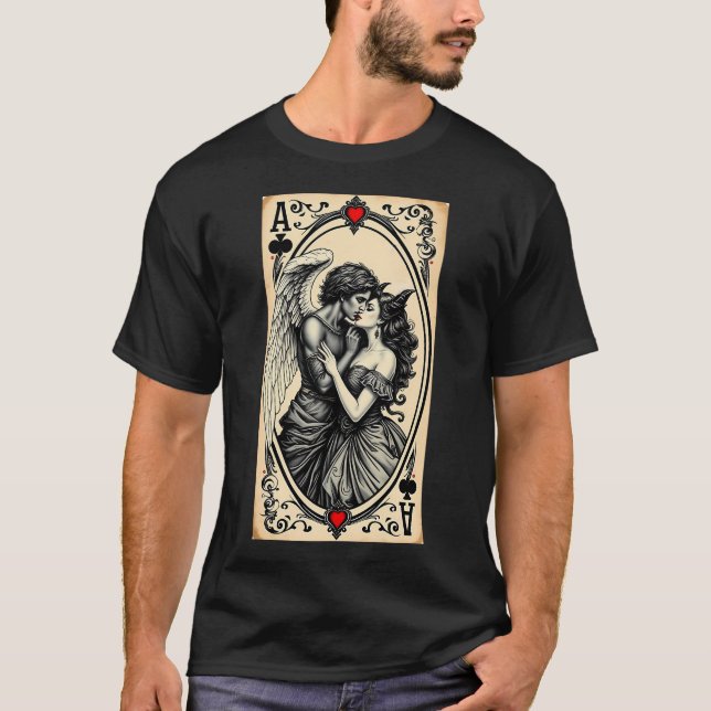 T-shirt L'ange aime démon 2 (Devant)