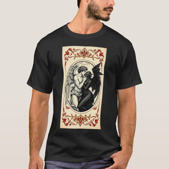 T-shirt L'ange aime le démon 1 (Devant)