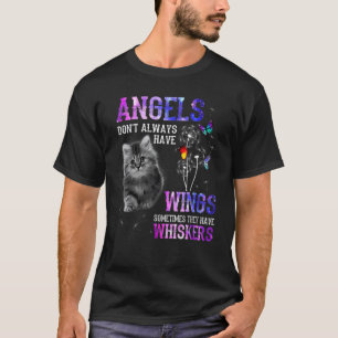 T-shirt L'ange chat n'a pas toujours des ailes parfois mou