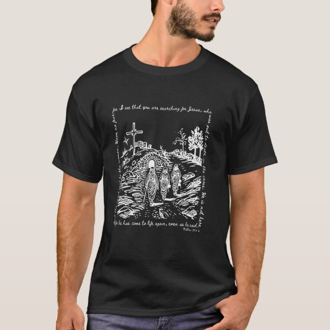 T-shirt L'ange dit aux femmes Matthieu 285, Femmes de  (Devant)