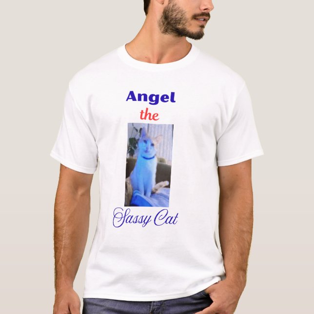 T-shirt L'ange le chat impertinent (Devant)